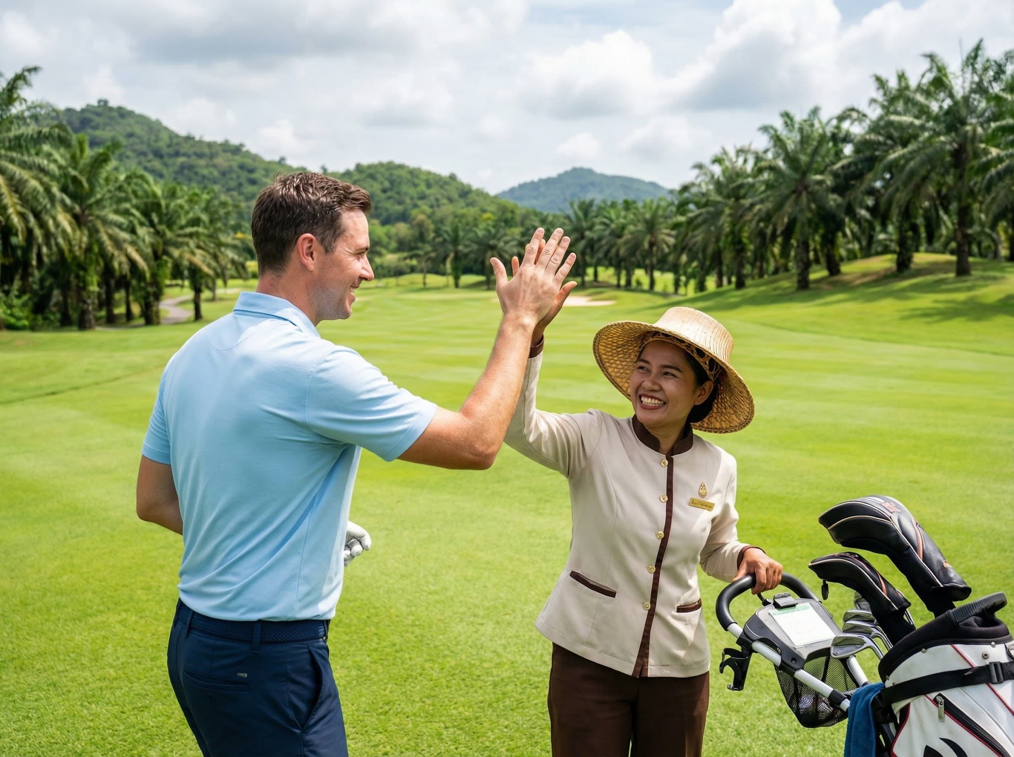 Staying positive with your caddie