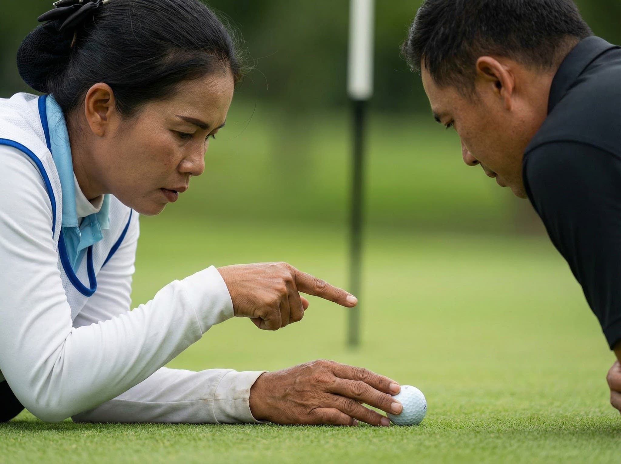Understanding caddie hand gestures