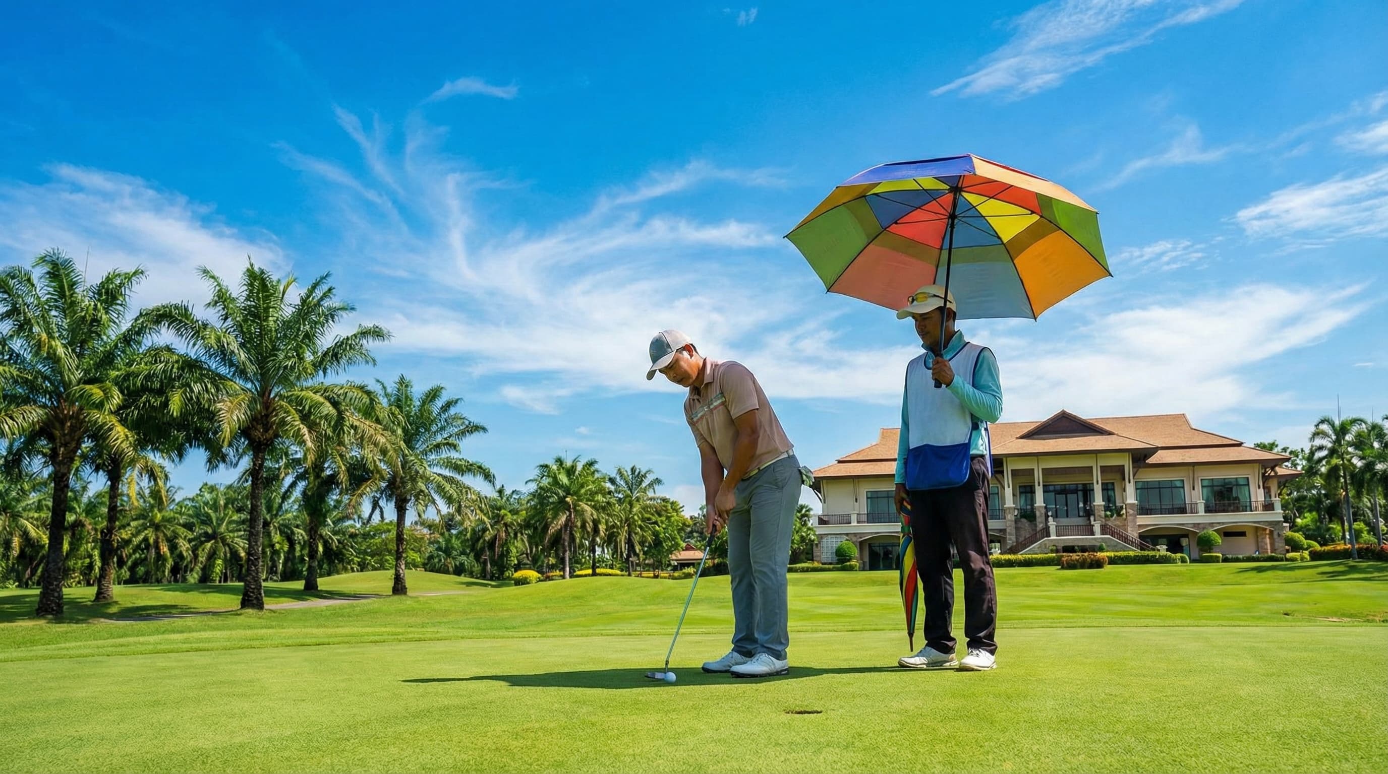 Hot season golf in Thailand